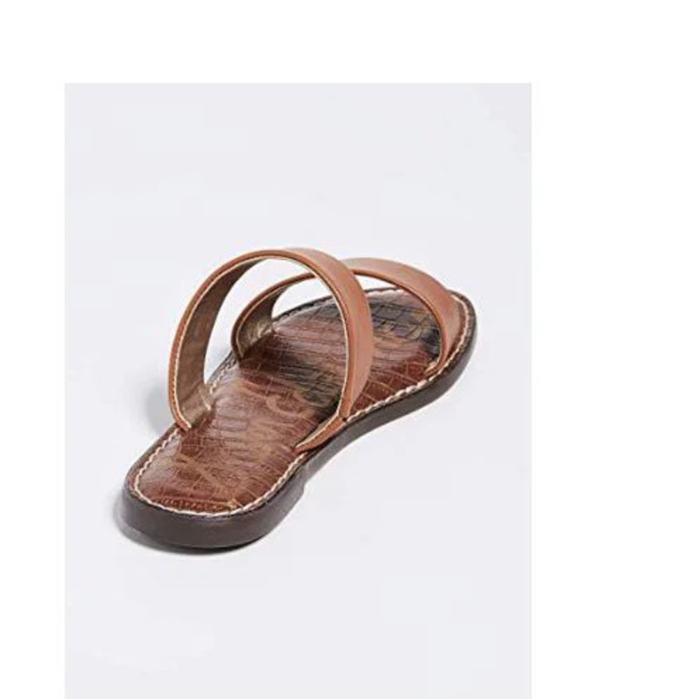 Sam Edelman Leather Double Strap Slide Sandals Gala Saddle - Medium - Picture 4 of 6